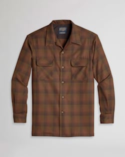 MEN'S PLAID BOARD SHIRT IN BROWN OMBRE image number 1