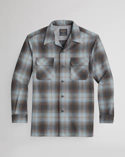 MEN'S PLAID BOARD SHIRT IN OXFORD/TAN/BLUE OMBRE image number 1