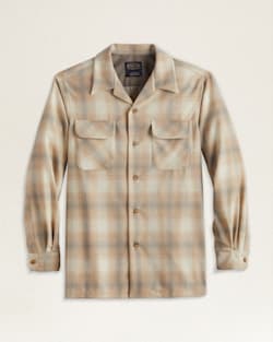 MEN'S PLAID BOARD SHIRT IN TAN MIX OMBRE image number 1