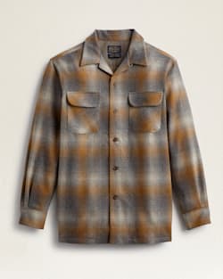 MEN'S PLAID BOARD SHIRT IN TAUPE/COPPER OMBRE image number 1