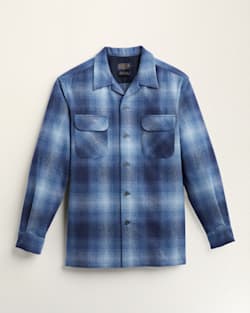 MEN'S PLAID BOARD SHIRT IN NAVY MIX OMBRE image number 1