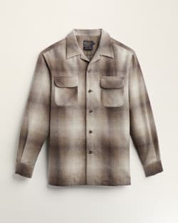 MEN'S PLAID BOARD SHIRT IN BROWN OMBRE image number 1