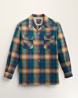 MEN'S PLAID BOARD SHIRT IN BLUE/BROWN MULTI OMBRE image number 1