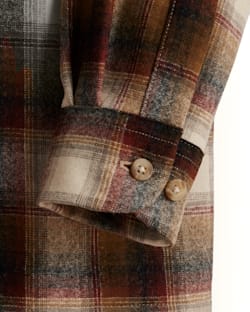 ALTERNATE VIEW OF MEN'S PLAID BOARD SHIRT IN COPPER/BROWN OMBRE image number 3