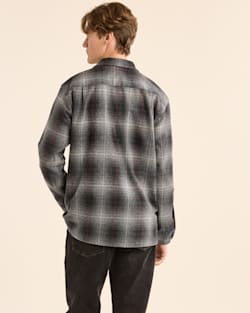 ALTERNATE VIEW OF MEN'S PLAID BOARD SHIRT IN GREY MIX MULTI PLAID image number 3