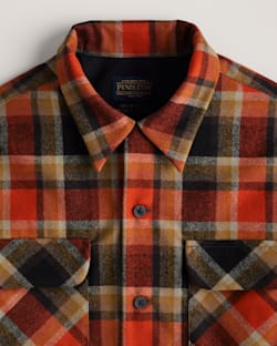 ALTERNATE VIEW OF MEN'S PLAID BOARD SHIRT IN RED/BLACK PLAID image number 2