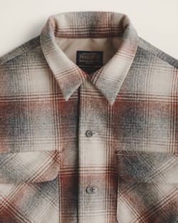 ALTERNATE VIEW OF MEN'S PLAID BOARD SHIRT IN RED/GREY MIX PLAID image number 2