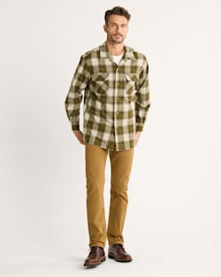 ALTERNATE VIEW OF MEN'S PLAID BOARD SHIRT IN OLIVE PLAID image number 4
