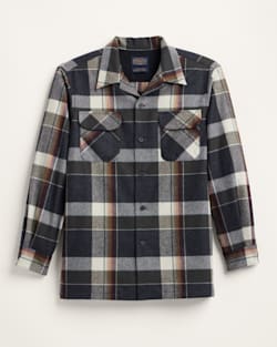 MEN'S PLAID BOARD SHIRT IN BLACK MULTI PLAID image number 1