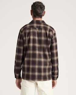 ALTERNATE VIEW OF MEN'S PLAID BOARD SHIRT IN BROWN MIX OMBRE image number 2