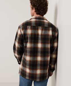 ALTERNATE VIEW OF MEN'S PLAID BOARD SHIRT IN BROWN/SLATE OMBRE image number 2