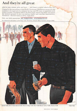 ALTERNATE VIEW OF MEN'S PLAID BOARD SHIRT IN BROWN/NAVY OMBRE image number 3