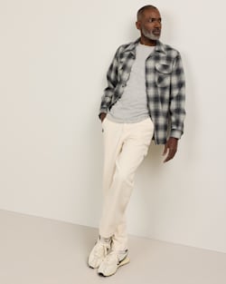 ALTERNATE VIEW OF MEN'S PLAID BOARD SHIRT IN CHARCOAL OMBRE image number 5