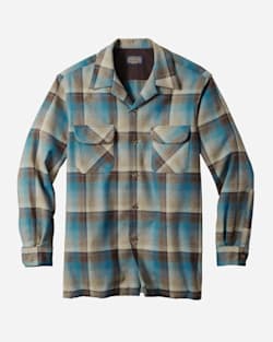 MEN'S BOARD SHIRT IN BROWN/BLUE OMBRE image number 1