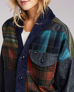 ALTERNATE VIEW OF LEE X PENDLETON PATCHWORK CHORE JACKET IN PATCHWORK image number 4