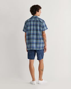 ALTERNATE VIEW OF MEN'S PLAID SHORT-SLEEVE BOARD SHIRT IN BLUE ORIGINAL SURF PLAID image number 3