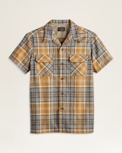 MEN'S PLAID SHORT-SLEEVE BOARD SHIRT IN GREY MIX/GOLD PLAID image number 1