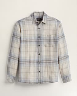 MEN'S LONG-SLEEVE DAWSON LINEN SHIRT IN GREY/SILVER PLAID image number 1