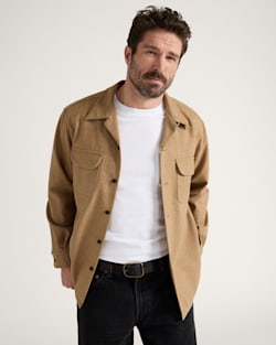 ALTERNATE VIEW OF MEN'S BOARD SHIRT IN TAN MIX image number 1