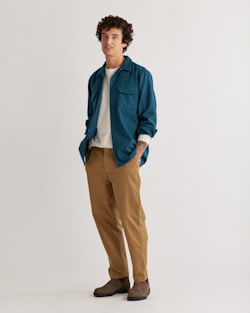 MEN'S BOARD SHIRT IN BLUE MIX SOLID image number 1