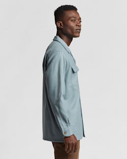ALTERNATE VIEW OF MEN'S SOLID BOARD SHIRT IN BLUE image number 3