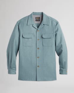 ALTERNATE VIEW OF MEN'S SOLID BOARD SHIRT IN BLUE image number 6