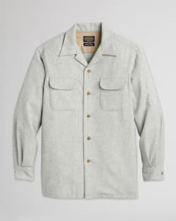 MEN'S SOLID BOARD SHIRT IN DARK NATURAL image number 1