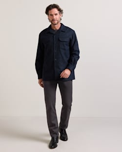 ALTERNATE VIEW OF MEN'S BOARD SHIRT IN NAVY/BLACK MIX image number 5