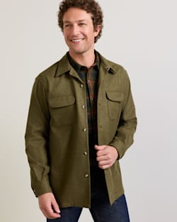 ALTERNATE VIEW OF MEN'S BOARD SHIRT IN GREEN MIX image number 3