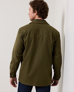 ALTERNATE VIEW OF MEN'S BOARD SHIRT IN GREEN MIX image number 5