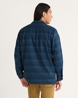ALTERNATE VIEW OF MEN'S STRIPE BOARD SHIRT IN BLUE STRIPE image number 2
