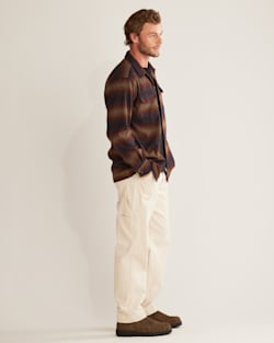 ALTERNATE VIEW OF MEN'S STRIPE BOARD SHIRT IN BROWN OMBRE MULTI image number 3