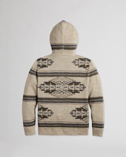 ALTERNATE VIEW OF MEN'S COTTON SWEATER HOODIE IN OATMEAL MIX image number 7