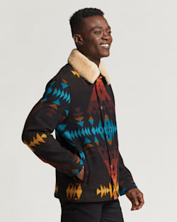 ALTERNATE VIEW OF MEN'S DIAMOND PEAK SILVERTON WOOL COAT IN OXFORD MIX image number 2