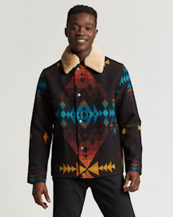 ALTERNATE VIEW OF MEN'S DIAMOND PEAK SILVERTON WOOL COAT IN OXFORD MIX image number 5