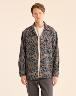 MEN'S JACQUARD BOARD SHIRT IN NAVY HARDING TRAIL image number 1