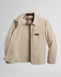 ALTERNATE VIEW OF MEN'S ADAMS CANVAS MECHANIC'S JACKET IN TAUPE image number 5