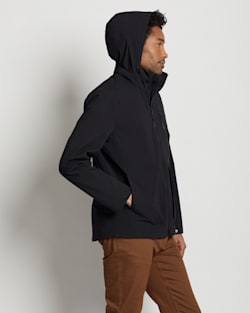 ALTERNATE VIEW OF MEN'S OUTDOORSMAN WINDBREAKER IN BLACK image number 3