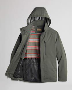 ALTERNATE VIEW OF MEN'S OUTDOORSMAN WINDBREAKER IN MOSS image number 2