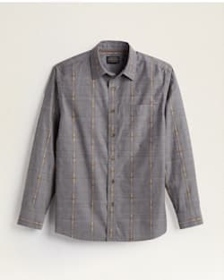 MEN'S LONG-SLEEVE CARSON CHAMBRAY SHIRT IN COFFEE BROWN image number 1
