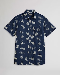 MEN'S SHORT-SLEEVE SHORELINE SHIRT IN NAVY RODEO image number 1