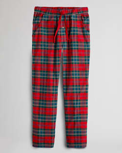 MEN'S FLANNEL PAJAMA PANTS IN RED/GREEN PLAID image number 1
