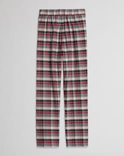 ALTERNATE VIEW OF MEN'S FLANNEL PAJAMA PANTS IN SMOKE GREY/RED PLAID image number 2