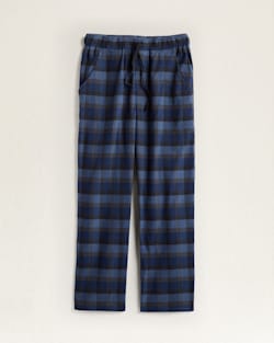 MEN'S FLANNEL PAJAMA PANTS IN CHARCOAL/BLUE BLOCK PLAID image number 1