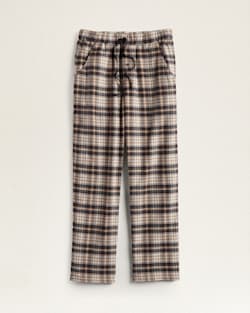 MEN'S FLANNEL PAJAMA PANTS IN TAN/BROWN/BLACK PLAID image number 1