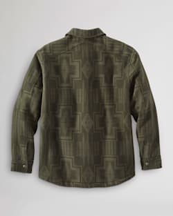 ALTERNATE VIEW OF MEN'S HARDING SHERPA-LINED SHIRT JACKET IN ARMY GREEN image number 8
