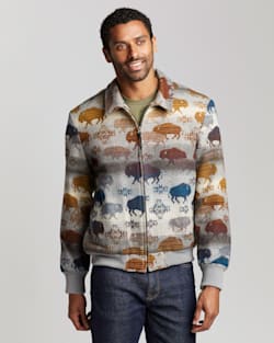 MEN'S PRAIRIE RUSH HOUR WOOL ZIP COAT IN GREY image number 1