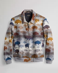 ALTERNATE VIEW OF MEN'S PRAIRIE RUSH HOUR WOOL ZIP COAT IN GREY image number 7