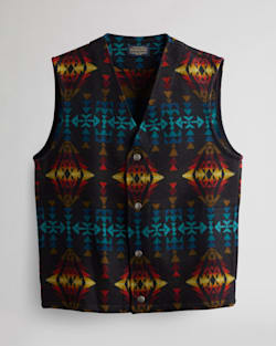 MEN'S ECHO CANYON WOOL VEST IN BLACK image number 1