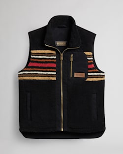 MEN'S RIDGELINE FLEECE VEST IN BEECH STRIPE image number 1